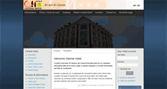 Desktop Screenshot of centralhotel-cayenne.fr
