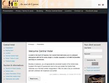 Tablet Screenshot of centralhotel-cayenne.fr